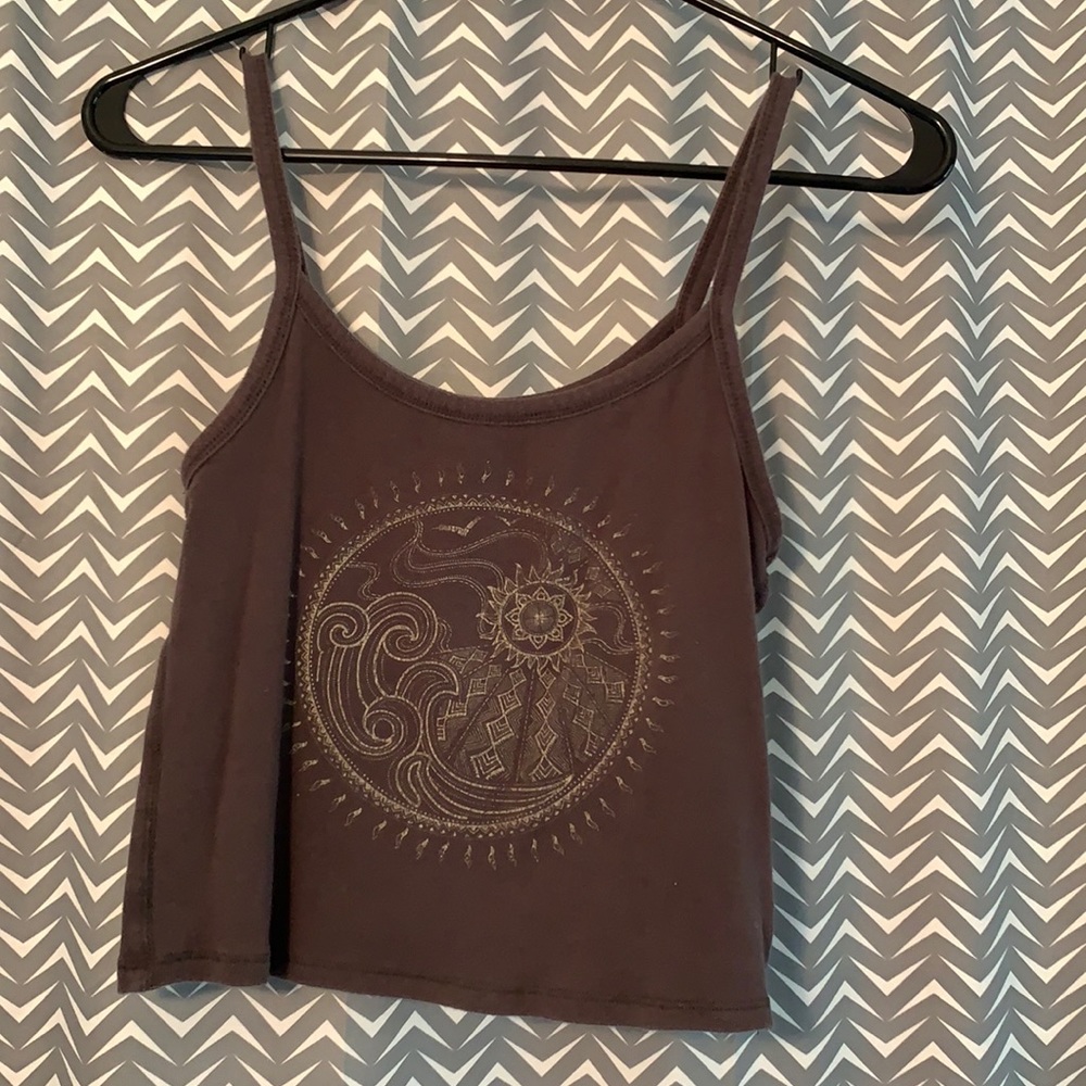 Cropped Hippie-Design Tank Top